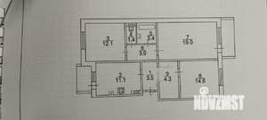 3-к квартира, вторичка, 73м2, 9/10 этаж