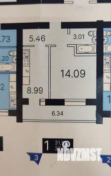 1-к квартира, сданный дом, 38м2, 5/10 этаж