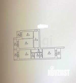 3-к квартира, вторичка, 81м2, 2/10 этаж