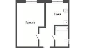 1-к квартира, вторичка, 30м2, 9/9 этаж