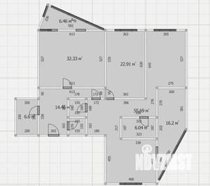 3-к квартира, вторичка, 161м2, 8/10 этаж