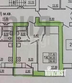 1-к квартира, вторичка, 37м2, 6/10 этаж