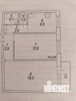 2-к квартира, вторичка, 46м2, 6/9 этаж