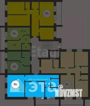 2-к квартира, вторичка, 64м2, 7/10 этаж