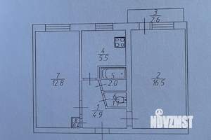 2-к квартира, вторичка, 46м2, 4/5 этаж