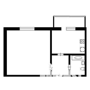 1-к квартира, вторичка, 35м2, 7/9 этаж