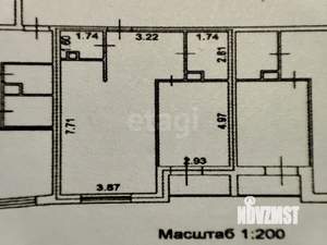 2-к квартира, вторичка, 58м2, 13/37 этаж
