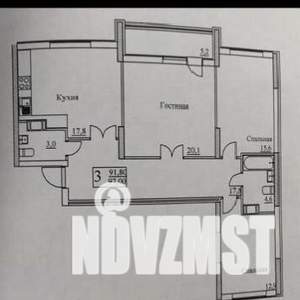 3-к квартира, вторичка, 92м2, 7/25 этаж