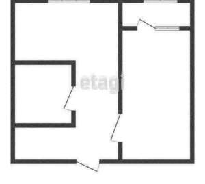 1-к квартира, вторичка, 30м2, 5/5 этаж