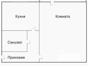 1-к квартира, вторичка, 30м2, 1/5 этаж