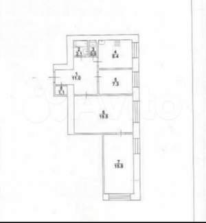 3-к квартира, вторичка, 66м2, 2/9 этаж