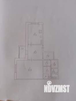 1-к квартира, вторичка, 48м2, 6/10 этаж