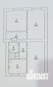 3-к квартира, вторичка, 73м2, 3/3 этаж