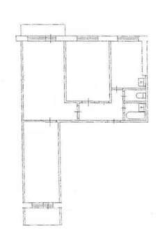 3-к квартира, вторичка, 62м2, 8/9 этаж