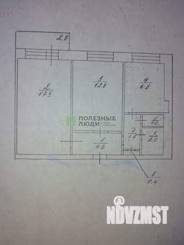 2-к квартира, вторичка, 47м2, 6/9 этаж