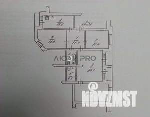 4-к квартира, вторичка, 121м2, 6/6 этаж