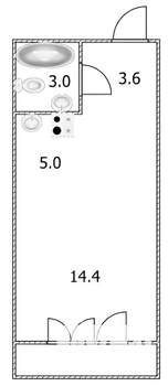 Студия квартира, вторичка, 26м2, 5/10 этаж