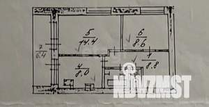 2-к квартира, вторичка, 43м2, 2/2 этаж