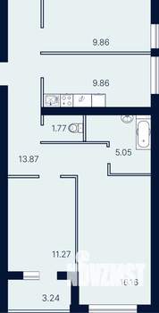 3-к квартира, вторичка, 71м2, 2/4 этаж