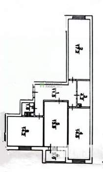 3-к квартира, вторичка, 77м2, 2/9 этаж