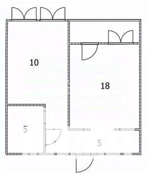 1-к квартира, вторичка, 38м2, 10/10 этаж