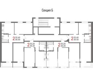 1-к квартира, вторичка, 38м2, 6/10 этаж