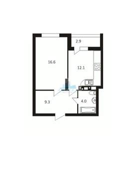 1-к квартира, вторичка, 45м2, 7/10 этаж