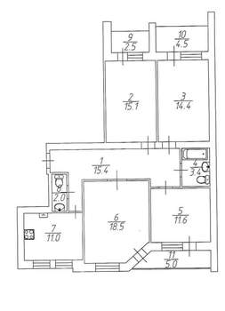 4-к квартира, вторичка, 91м2, 3/10 этаж
