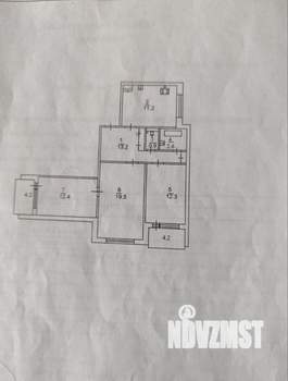 3-к квартира, вторичка, 72м2, 4/9 этаж