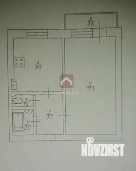 1-к квартира, вторичка, 35м2, 5/9 этаж