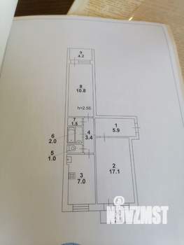 2-к квартира, вторичка, 56м2, 7/9 этаж