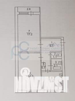 2-к квартира, вторичка, 47м2, 5/5 этаж