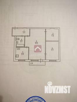 2-к квартира, вторичка, 46м2, 5/5 этаж