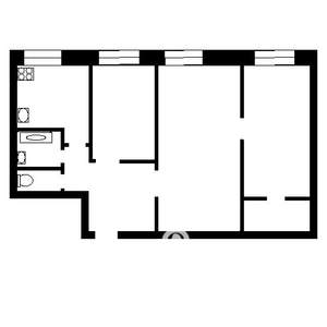3-к квартира, вторичка, 57м2, 9/9 этаж