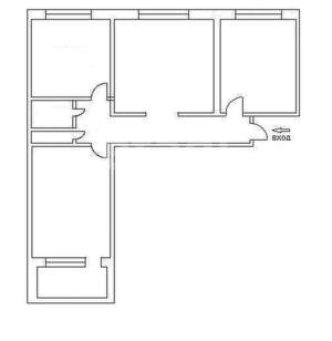 3-к квартира, вторичка, 38м2, 10/14 этаж