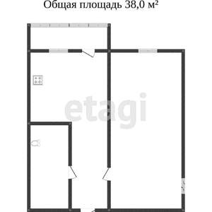 1-к квартира, вторичка, 37м2, 8/10 этаж