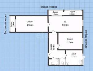 3-к квартира, вторичка, 67м2, 12/12 этаж