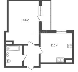 1-к квартира, вторичка, 41м2, 11/26 этаж