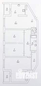 4-к квартира, вторичка, 125м2, 2/25 этаж
