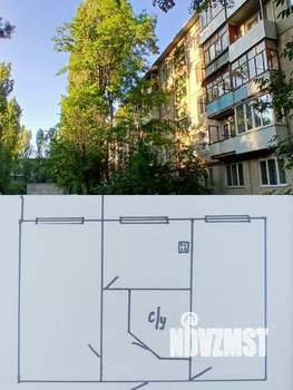 2-к квартира, вторичка, 43м2, 2/5 этаж