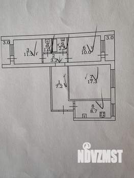 3-к квартира, вторичка, 61м2, 4/9 этаж