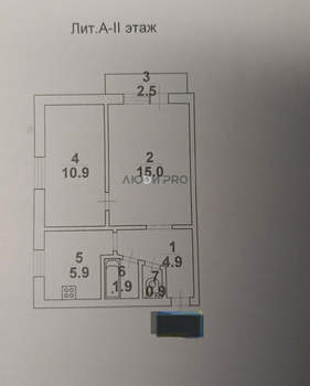 2-к квартира, вторичка, 40м2, 2/5 этаж