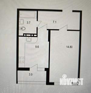 1-к квартира, сданный дом, 38м2, 2/10 этаж