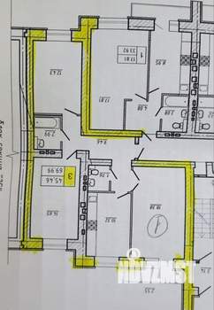 3-к квартира, вторичка, 71м2, 12/14 этаж