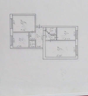3-к квартира, вторичка, 55м2, 1/5 этаж