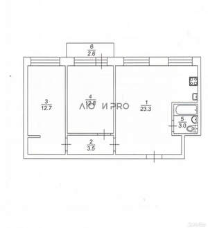 3-к квартира, вторичка, 56м2, 5/5 этаж