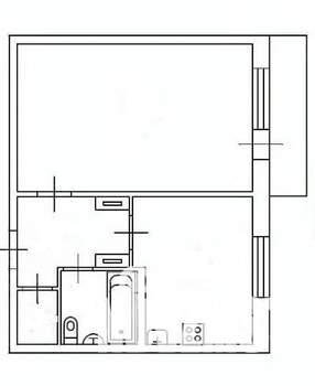 1-к квартира, вторичка, 37м2, 7/9 этаж