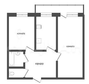 2-к квартира, вторичка, 50м2, 4/9 этаж