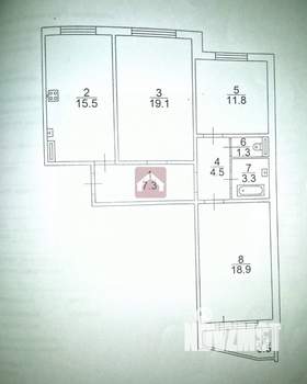 3-к квартира, вторичка, 82м2, 4/10 этаж