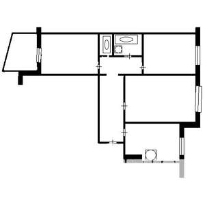 3-к квартира, вторичка, 64м2, 8/9 этаж